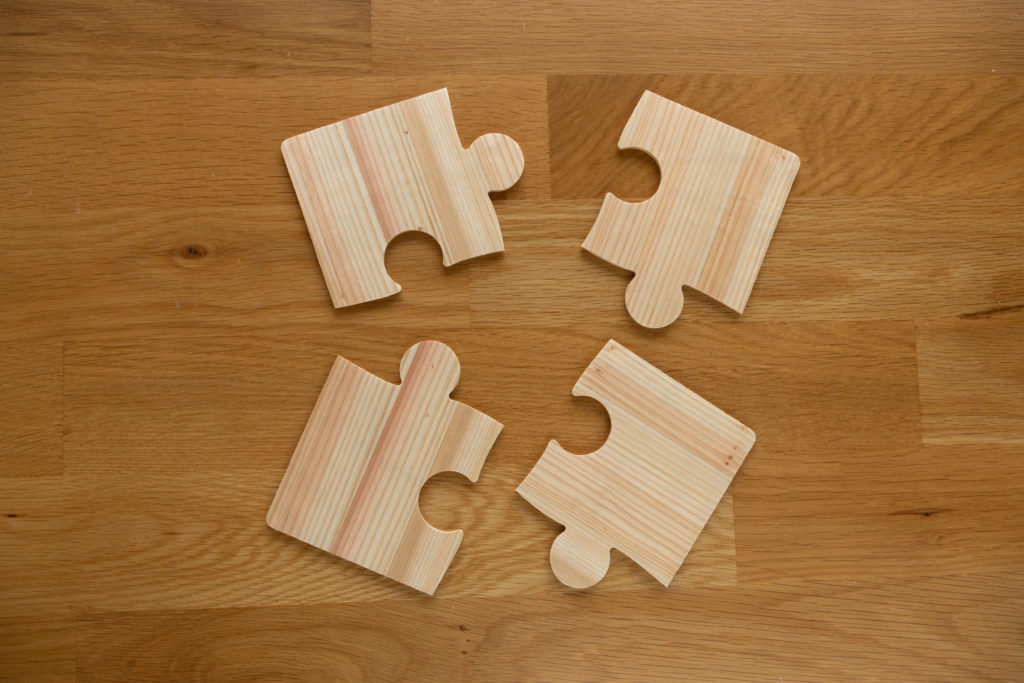 杉コースタージグソーパズル使用時